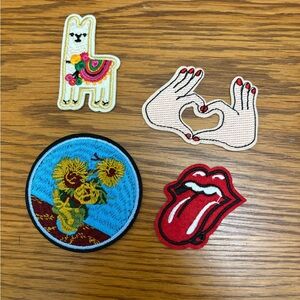 Colorful Embroidered Patch Set